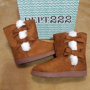 DEPT 222 faux suede boots